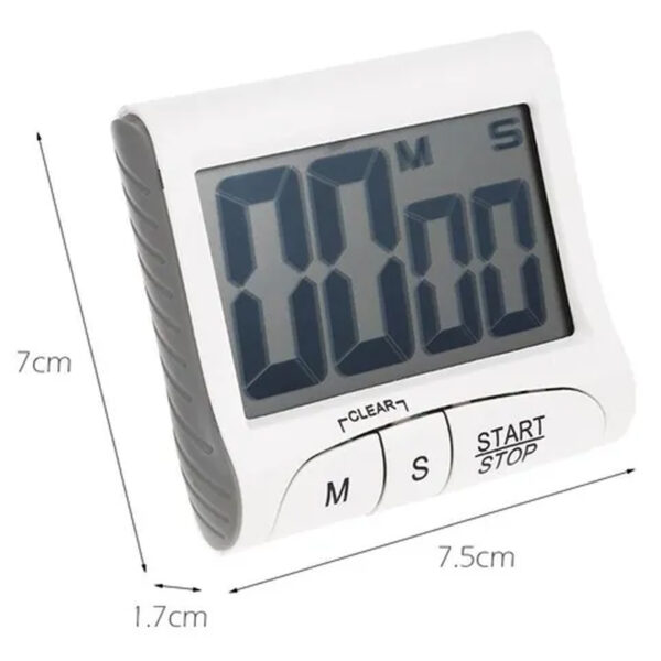 Timer Digital de Cozinha c/Imã - LCD 6,5 x 4cm - Weck - Imagem 3