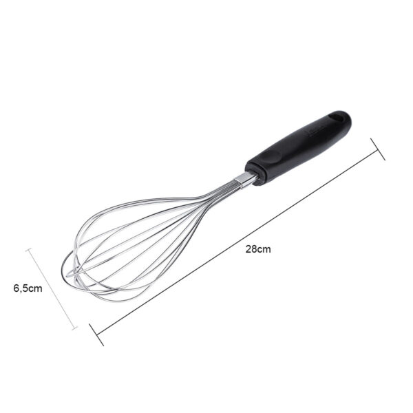 Batedor Fouet Fios de Aço Inox 28cm cabo Preto WECK - Image 5