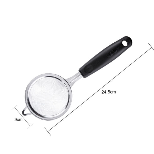 Peneira de Aço Inox 9cm cabo Preto WECK - Imagem 5