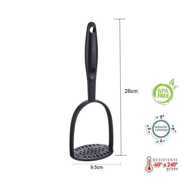 Amassador de Legumes Nylon Preto 26cm WECK - Image 3