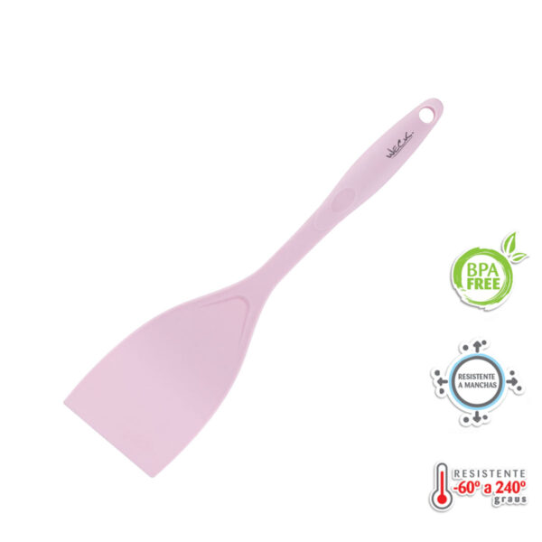 Espátula Lisa Nylon 31cm Rosa WECK - Imagem 2
