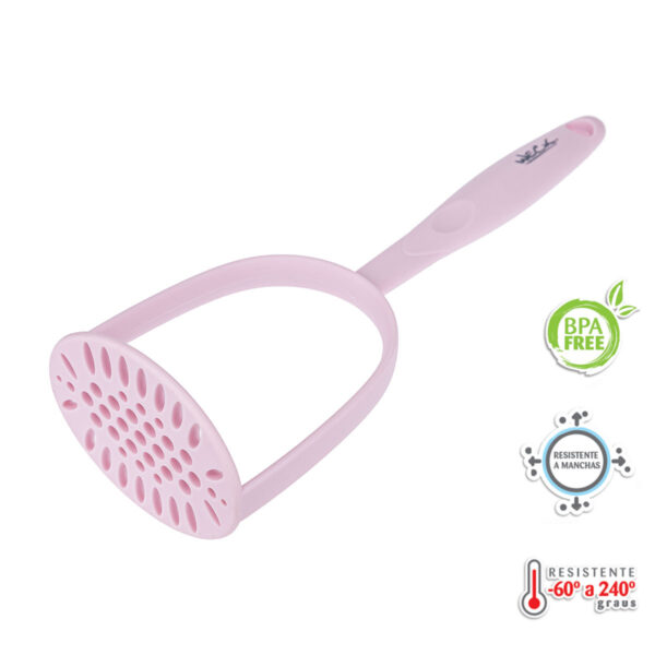 Amassador de Legumes Nylon Rosa 26cm WECK - Image 2