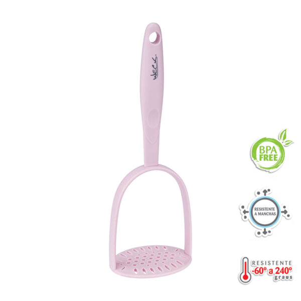 Amassador de Legumes Nylon Rosa 26cm WECK - Image 3