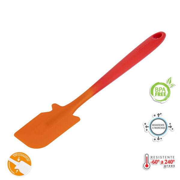 Espátula Profissional Silicone 36cm Vermelha - Weck - Imagem 3
