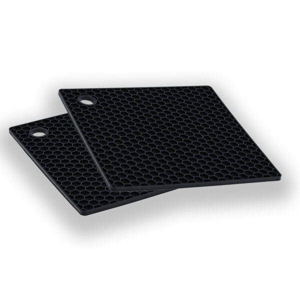 Kit Dois Descanso Quadrado Preto 17cm Weck - Imagem 3