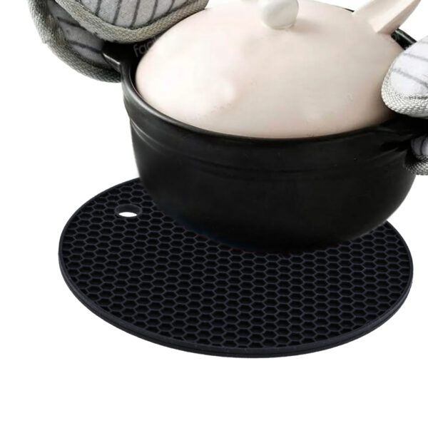 Kit Cinco Descanso Redondo Preto 18cm Weck - Imagem 5