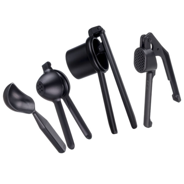 Kit Utensílios de Cozinha de Aluminio Preto Weck