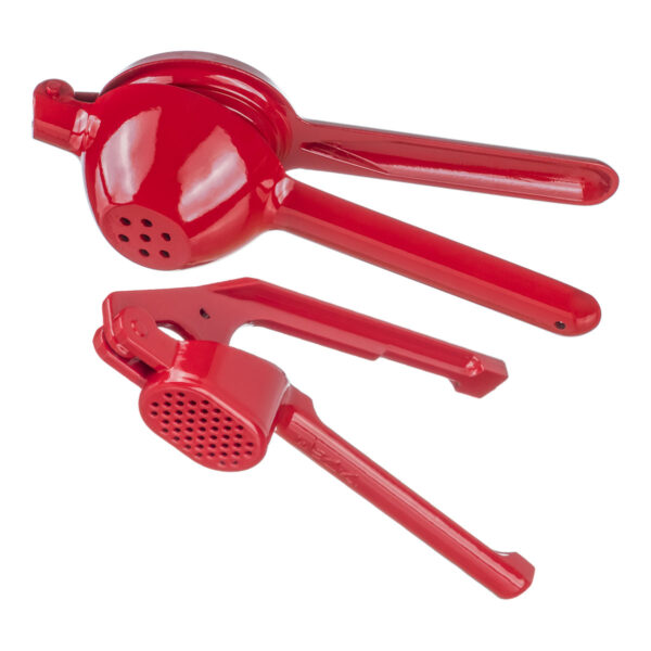 Kit Espremedor de Alho e Limão Vermelho Weck