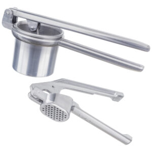 Kit Espremedor de Batata e Alho Prata Weck