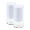 Kit Dois Porta Condimento e Saleiro Branco com Tampa Weck