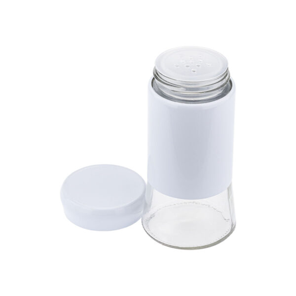 Kit Dois Porta Condimento e Saleiro Branco com Tampa Weck - Image 3