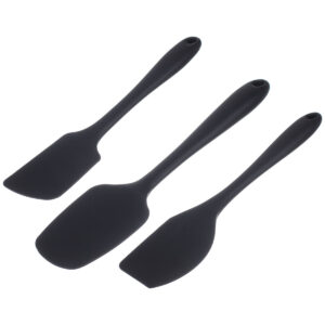 Kit de Espatulas de Silicone Preto Weck
