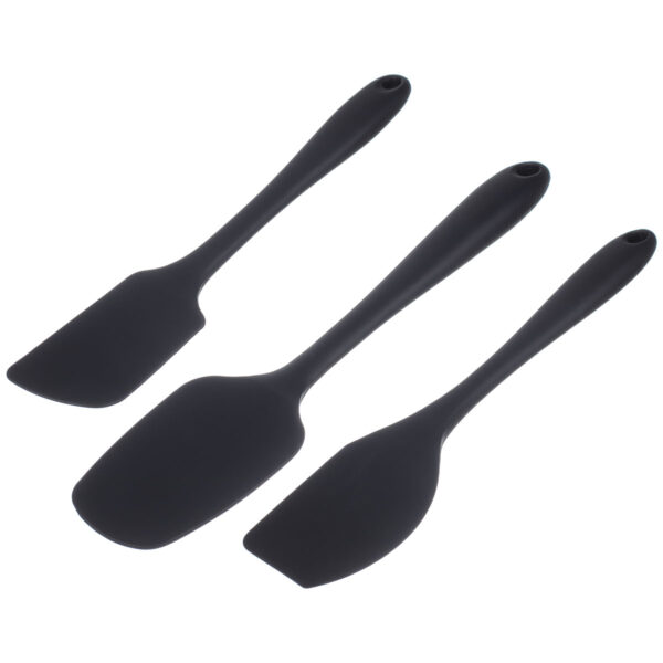 Kit de Espatulas de Silicone Preto Weck