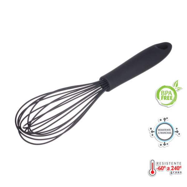 Kit Confeiteiro Simples Espatula e Batedor Preto Weck - Imagem 2
