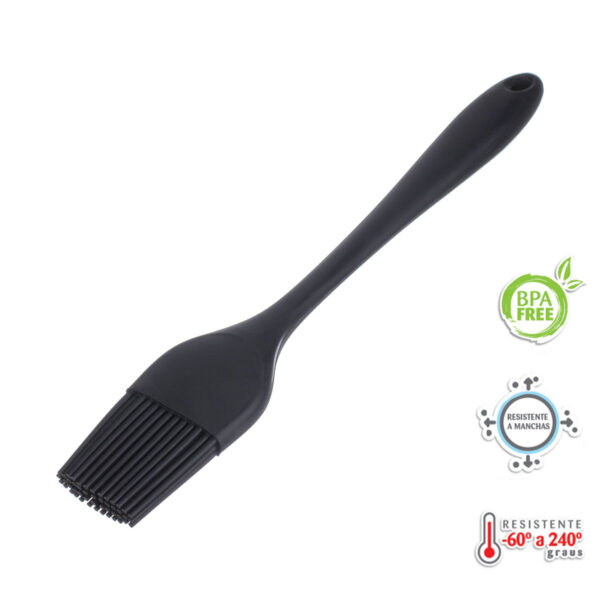 Kit Confeiteiro Completo Espátula e Batedor Preto Weck - Imagem 2