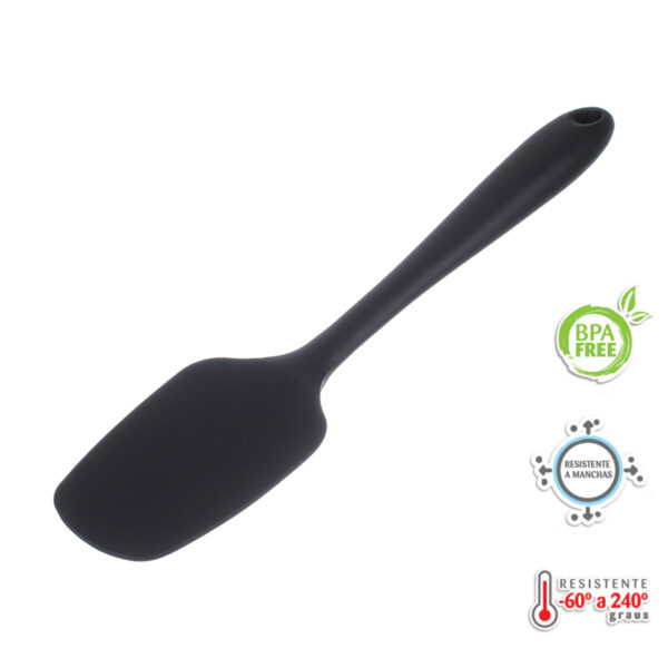 Kit Confeiteiro Completo Espátula e Batedor Preto Weck - Imagem 8