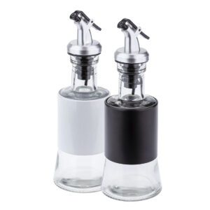 Kit Dois Galheteiros de Vidro Branco Weck