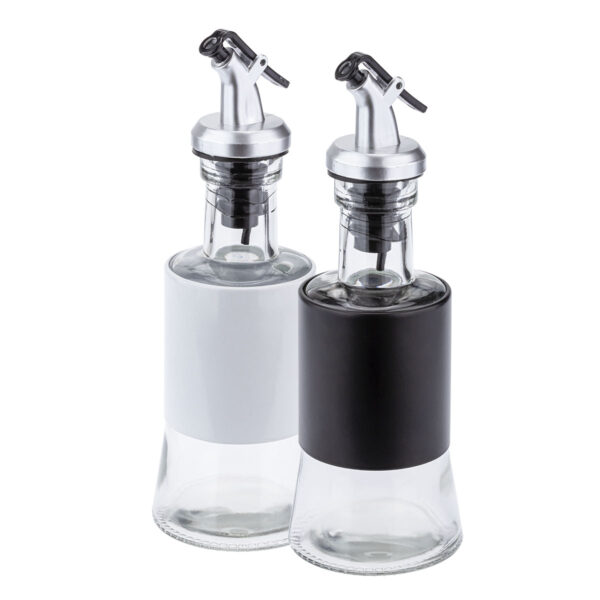 Kit Dois Galheteiros de Vidro Branco Weck