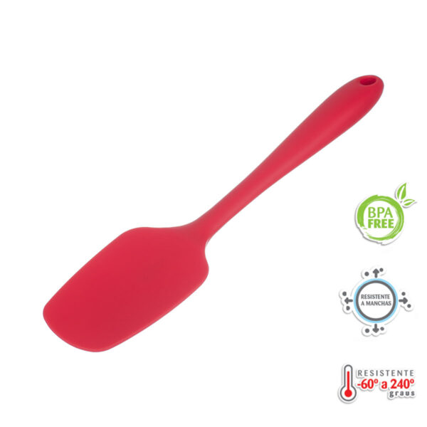 Kit Confeiteiro Completo Espatula e Batedor Vermelho Weck - Imagem 4