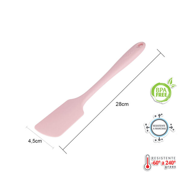Kit Duas Espátulas Retas Rosa Weck - Imagem 4