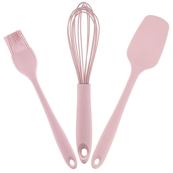 Kit Confeiteiro Simples Espatula e Batedor Rosa Weck - Imagem 5