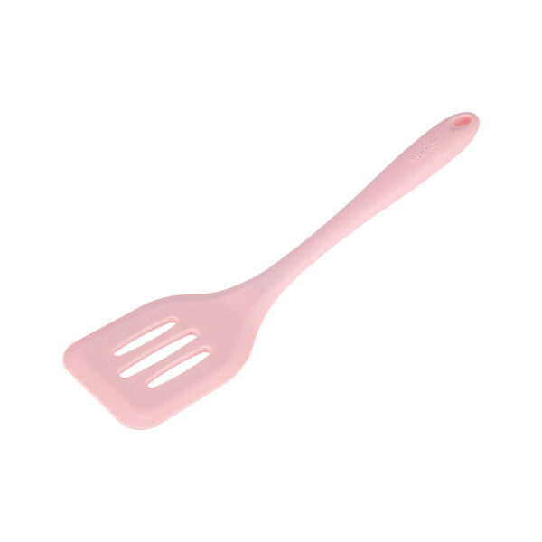 Espátula Perfurada Silicone 29cm Rosa