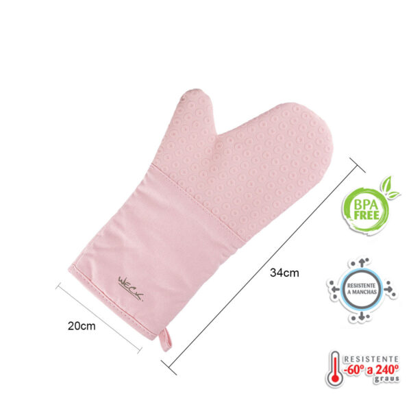 Kit Utensílios Rosa Luva e Espremedor de Batata e Limão - Image 4
