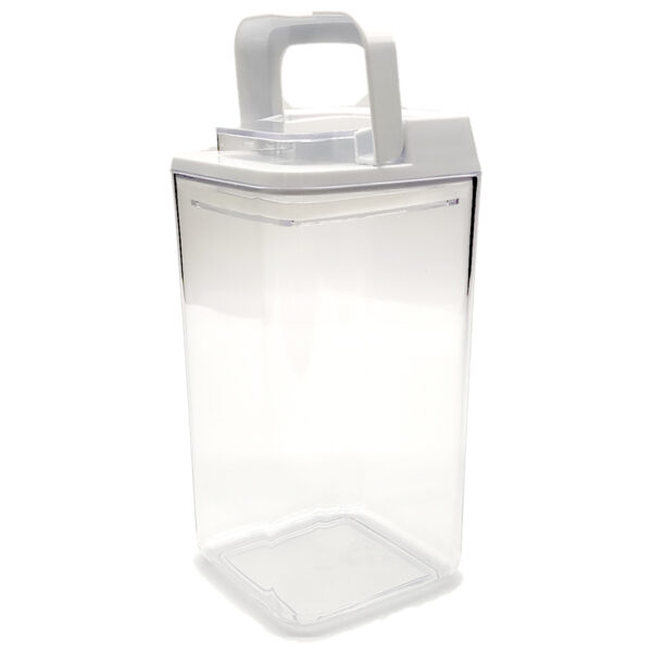 Pote de Acrílico Hermético Weck Quadrado Tampa 1,5Lt Branco - Imagem 2