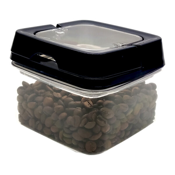 Pote de Acrílico Hermético Weck Quadrado Tampa 500ml Azul - Imagem 4