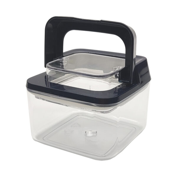 Pote de Acrílico Hermético Weck Quadrado Tampa 500ml Azul - Imagem 3