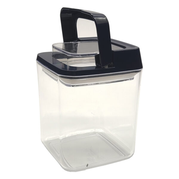 Pote de Acrílico Hermético Weck Quadrado Tampa 1Lt  Azul - Imagem 2