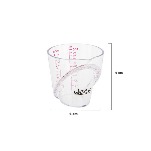 Kit Dois Copos Dosador Plástico 88ml / 3oz Weck - Imagem 4