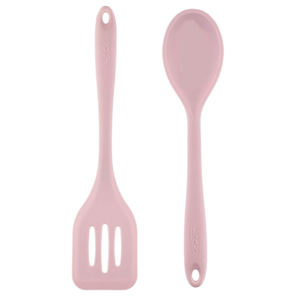 Kit Espátula e Colher Rosa Perfurada Weck - Imagem 3