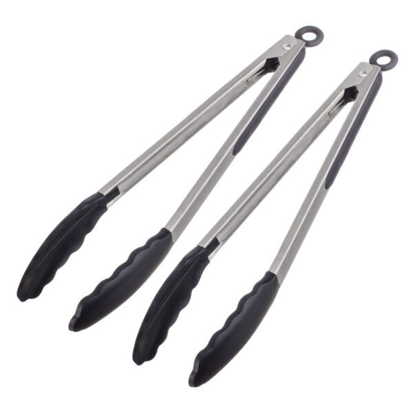 Kit Dois Pegadores com Ponta de Silicone Preto 30cm