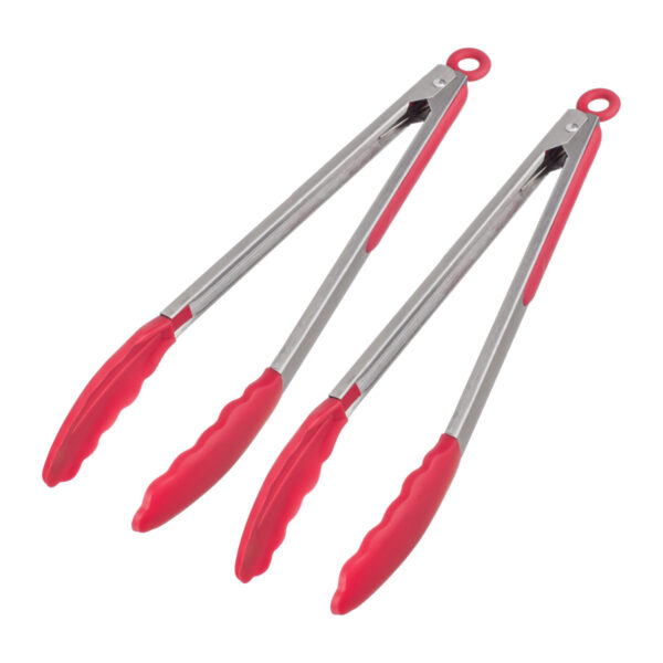 Kit Dois Pegadores com Ponta de Silicone Vermelho 30cm