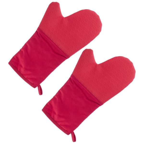 Par de Luvas de Cozinha em Silicone Weck Vermelha