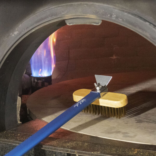 Escova Limpeza de Forno c/ Raspadora e Cabo em Alumínio Azul 170cm - Image 3