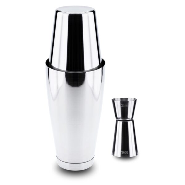 Kit Coqueteleira e Dosador Profissional de Aço Inox Weck