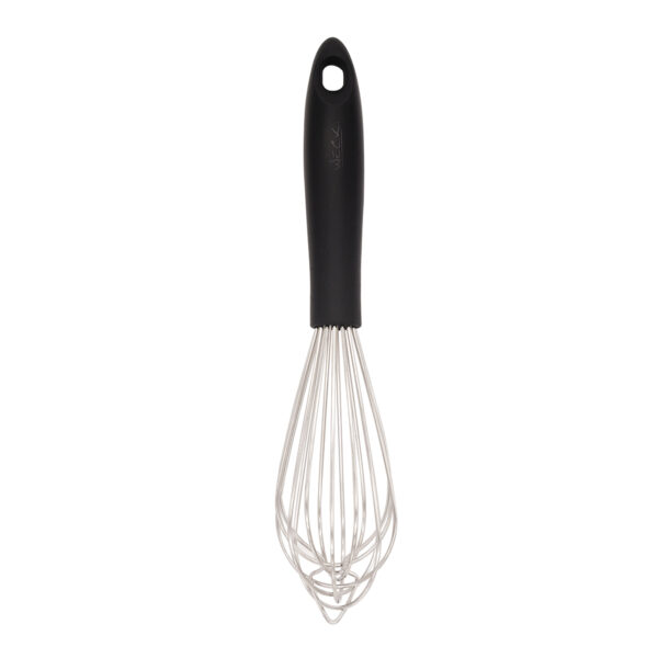 Batedor Manual Profissional Aço Inox Weck 30cm Cabo PP Preto