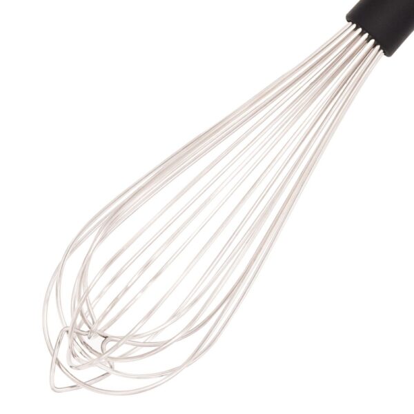Batedor Manual Profissional Aço Inox Weck 35cm Cabo PP Preto - Image 2