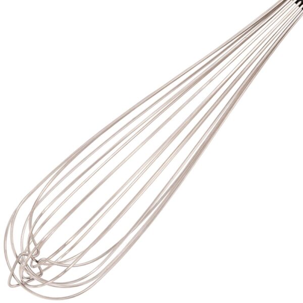 Batedor Manual Profissional Aço Inox Weck 45cm Cabo PP Preto - Image 2
