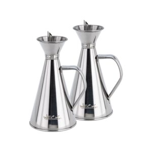 Kit Dois Galheteiros com Bico em Aço Inox de 250ml