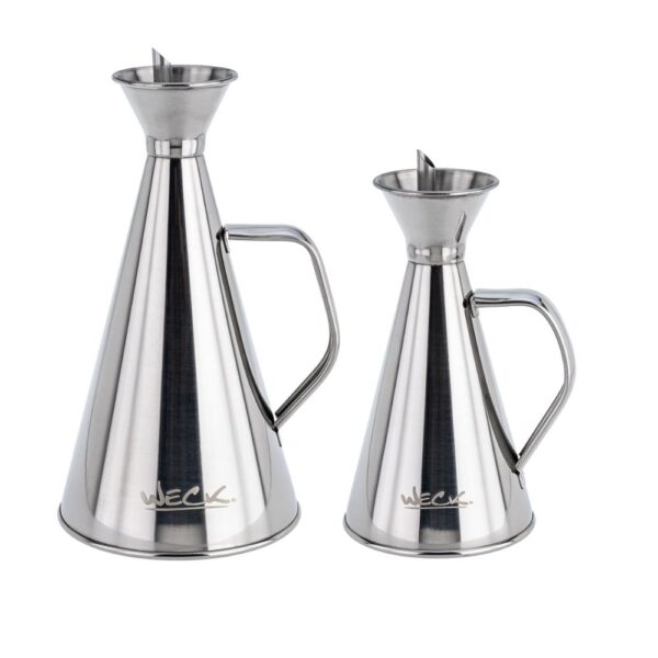 Kit Dois Galheteiros com Bico em Aço Inox de 250ml e 500ml - Image 7