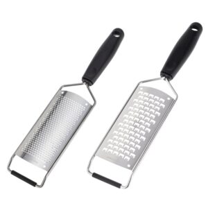 Kit Dois Raladores Grosso e Fino Antiderrapante Weck Preto