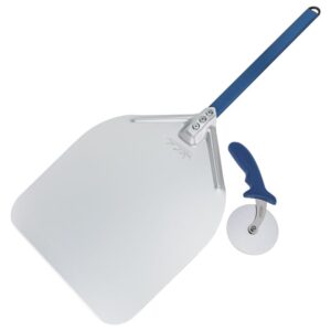 Kit Pá De Pizza Enfornar Curta 35,5x40,5cm e Cortador Weck