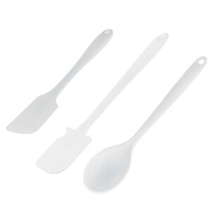 Kit Colher e Espátula Grande Profissional Branca Weck