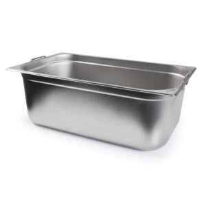 Cuba Gastronomica Padrão Gn 1/1 200mm Aço Inox c/ Alça Weck