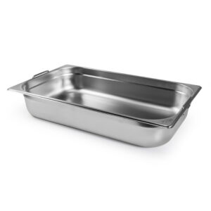 Cuba Gastronomica Padrão Gn 1/1 100mm Aço Inox c/ Alça Weck