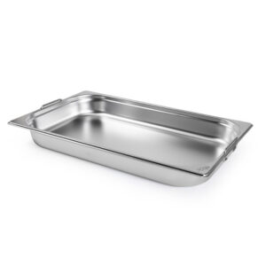 Cuba Gastronomica Padrão Gn 1/1 65mm Aço Inox c/ Alça Weck