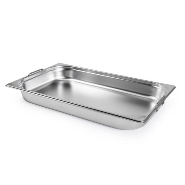 Cuba Gastronomica Padrão Gn 1/1 65mm Aço Inox c/ Alça Weck